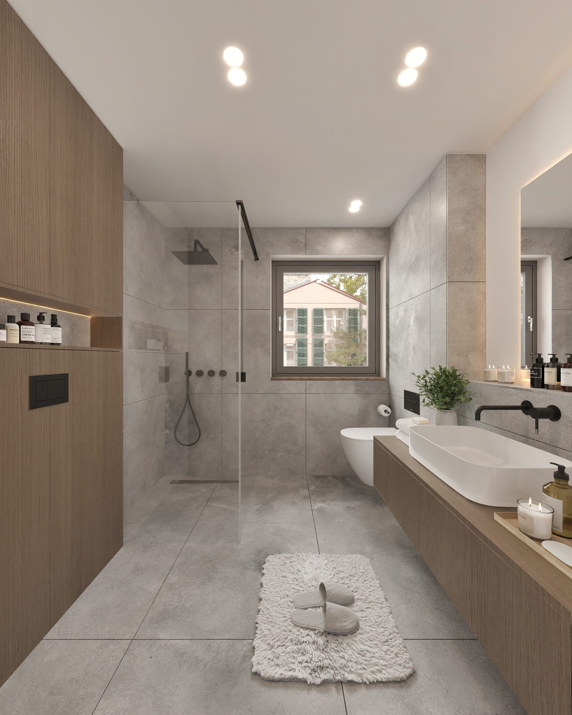 Bad mit Walk-in-Dusche